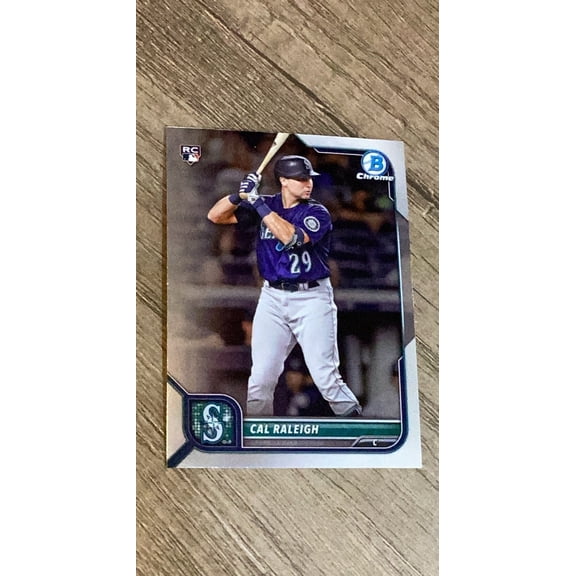 Cal Raleigh MLB Seattle Mariners 2022 Bowman Chrome 51 trading card