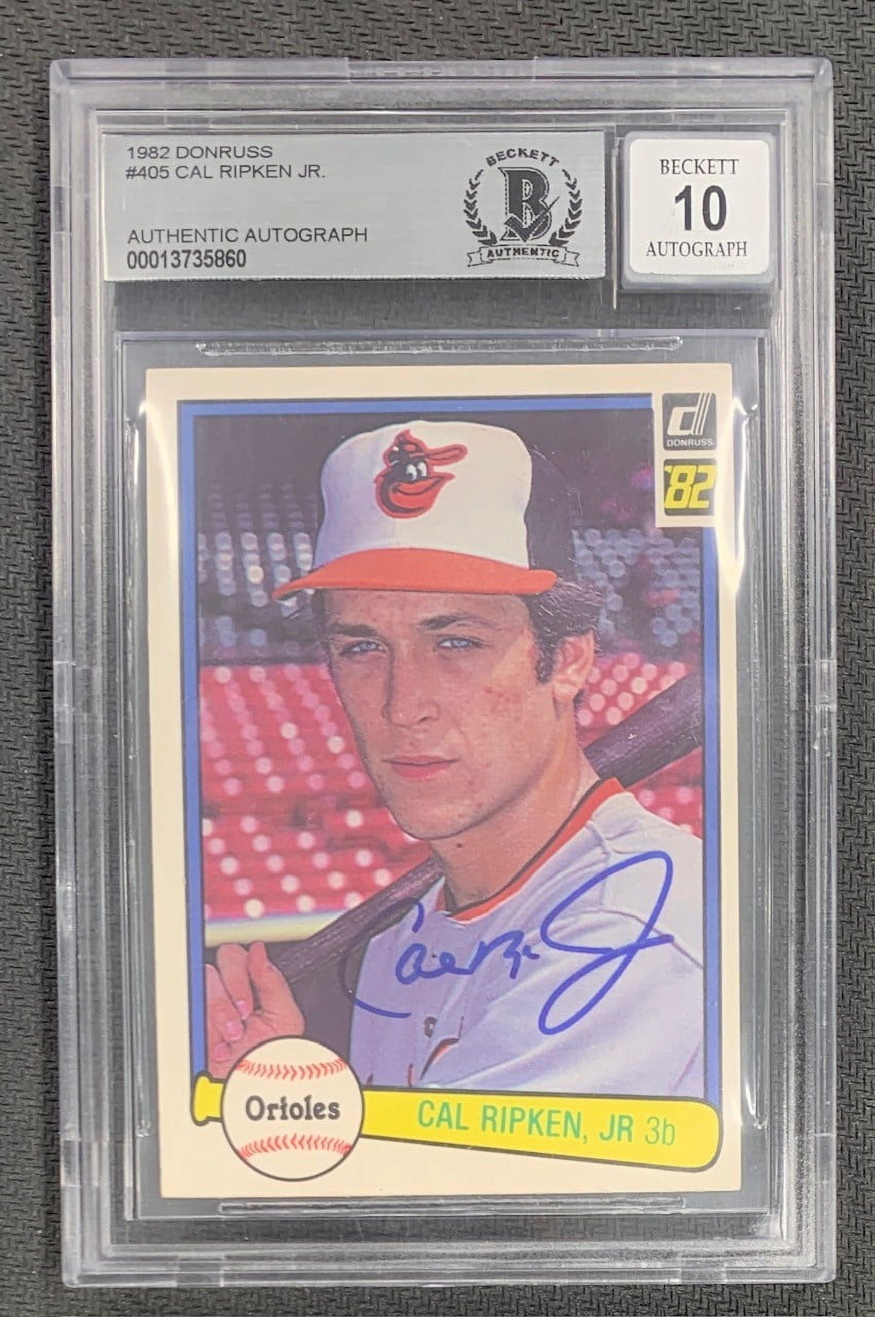 Cal Ripken Jr 1982 Donruss Signed Baseball Rookie Card #405 Auto Graded BGS Beckett 10 - Walmart.com Cal Ripken Jr 1982 Donruss Signed Baseball Rookie Card #405 Auto Graded BGS Beckett 10 - Walmart.com