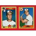 thumbnail image 1 of Cal Ripken Jr. 1987 Topps Baseball Card Set (Includes All-Star Card #609 and Regular Issue Card #784), 1 of 2