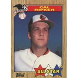 Cal Ripken Jr. 1987 Topps Tiffany All-Star Baseball Card #609 - Walmart.com