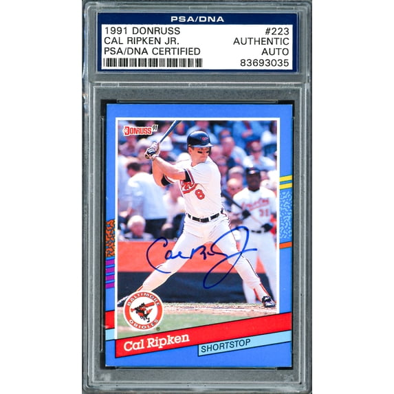 Cal Ripken Jr. Autographed 1991 Donruss Card #223 Baltimore Orioles PSA/DNA #83693035
