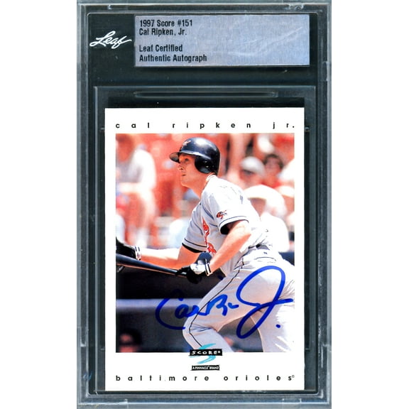Cal Ripken Jr. Autographed 1997 Score Card #151 Baltimore Orioles Leaf SKU #243521