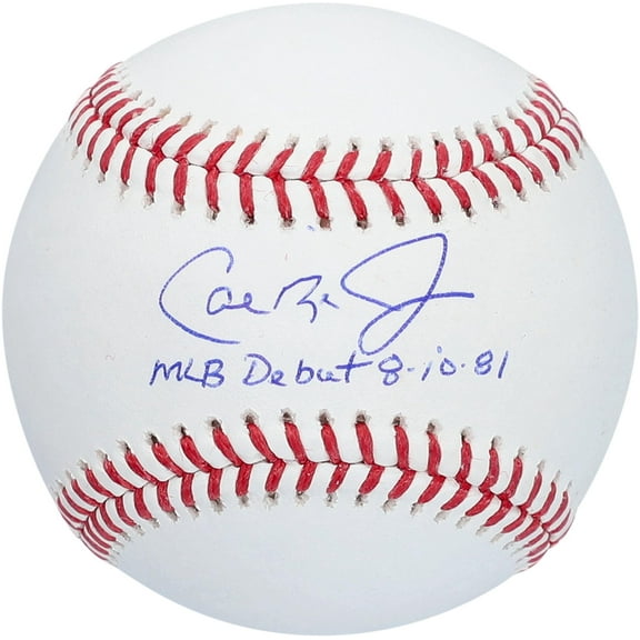 Cal Ripken Jr. Baltimore Orioles Autographed Baseball with "MLB Debut 8-10-81" Inscription - Fanatics Authentic Certified