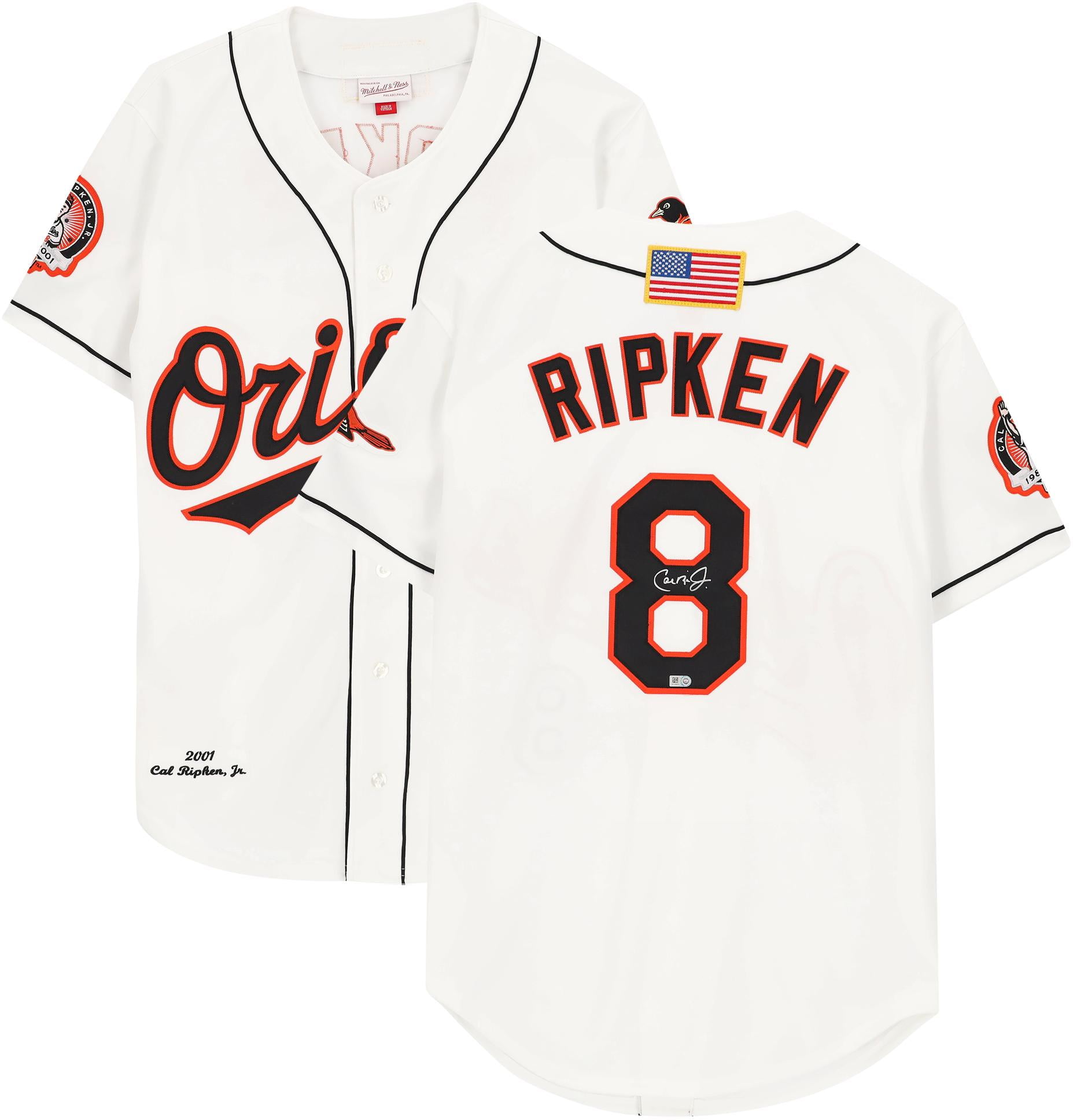 Cal Ripken Jr. Baltimore Orioles Autographed White Mitchell Ness