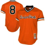Cal Ripken Jr Baltimore_Orioles Mitchell & Ness 1988 Authentic Cooperstown Collection Mesh Batting Practice Jersey - Orange