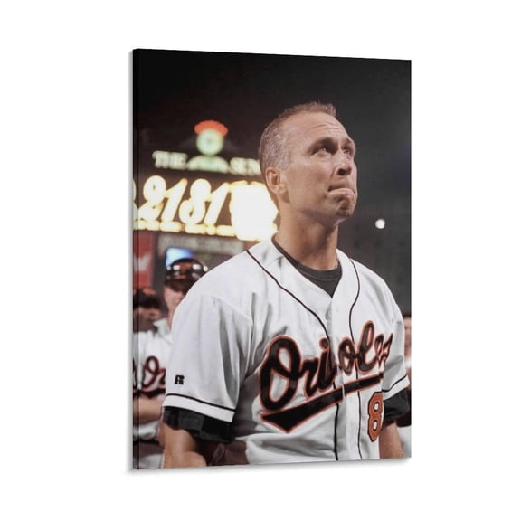 Cal Ripken Jr Baseball Player Canvas Poster 4 Artworks Picture Print Poster Wall Art Painting Canvas Gift Decor Home Posters Decorative 12x18inch(30x45cm)