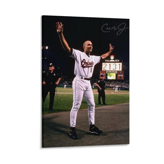 Cal Ripken Jr Baseball Player Canvas Poster 8 Poster Cool Artworks Painting Wall Art Canvas Prints Hanging Picture Home Decor Posters Gift 24x36inch(60x90cm)