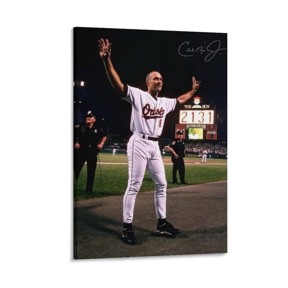 Cal Ripken Jr Baseball Player Canvas Poster 8 Posters Art Print Wall Photo Paint Poster Hanging Picture Family Bedroom Decor Gift 12x18inch(30x45cm)