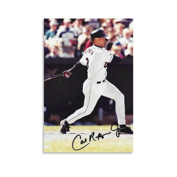 Cal Ripken Jr Baseball Player Canvas Poster 9 Canvas Poster Wall Art Picture Prints Hanging Photo Gift Decor Home Posters Artworks 16x24inch(40x60cm)