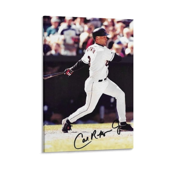 Cal Ripken Jr Baseball Player Canvas Poster 9 Canvas Poster Wall Art Picture Prints Hanging Photo Gift Decor Home Posters Artworks 24x36inch(60x90cm)
