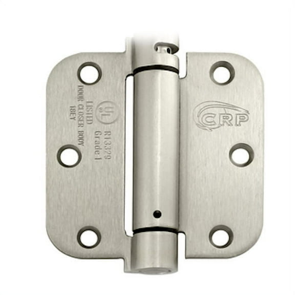 Cal-Royal 3-1/2 in.Full Mortise Spring Hinge in Satin Nickel,2Per Box,NEWSH3558R