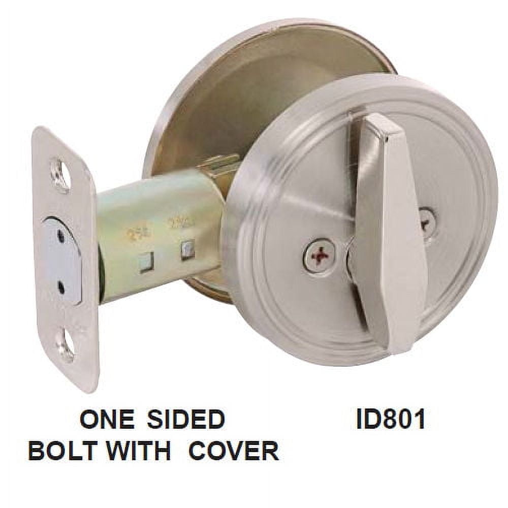 CalRoyal ID801 US26D Brushed Chrome OneSide Deadbolt with Blank