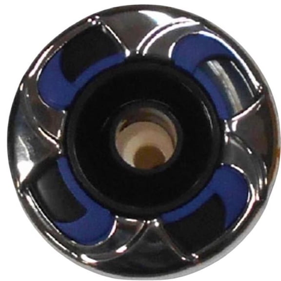 Cal Spas PLU29920-012-400 2 in. Velocity Directional Stainless Steel Jet Insert - Blue & Black