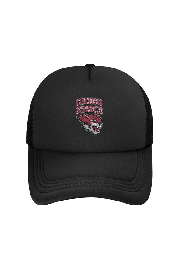 Cal State Chico Wildcat Solid Color Lightweight Adult Mesh Baseball Cap