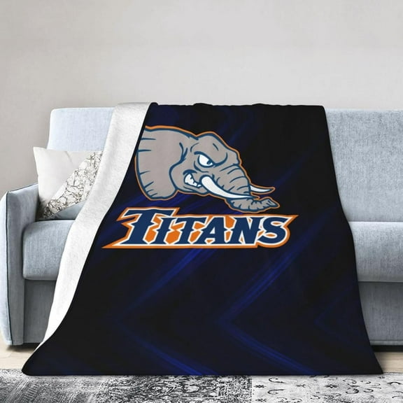 Cal State Fullerton Titans Fleece Blanket, Very Soft Microfiber Flannel Blanket for Couch Warm and Cozy for All Seasons