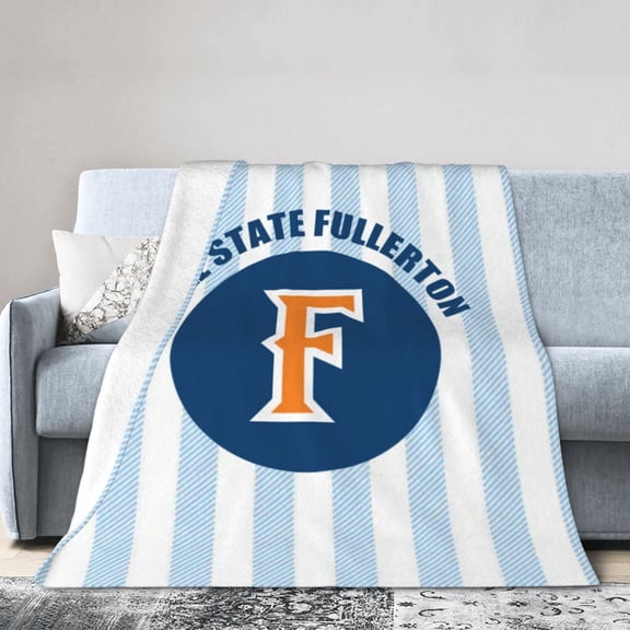 Cal State Fullerton Titans Ultra-Soft Micro Fleece Blanket Multi-Size Flannel Blanket