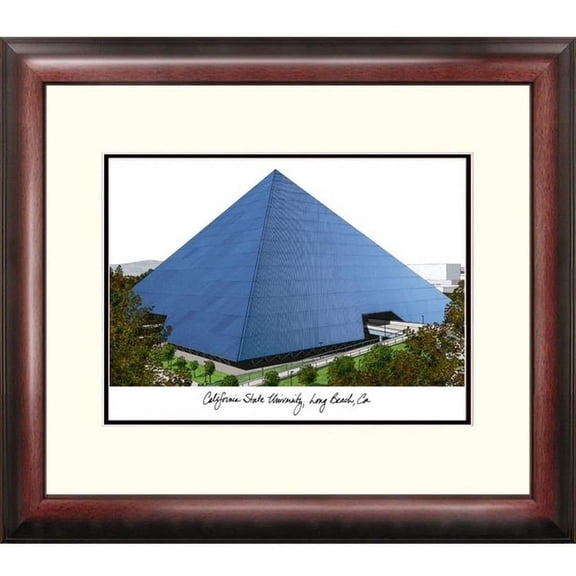 Cal State Long Beach Alumnus Framed Lithogrpah
