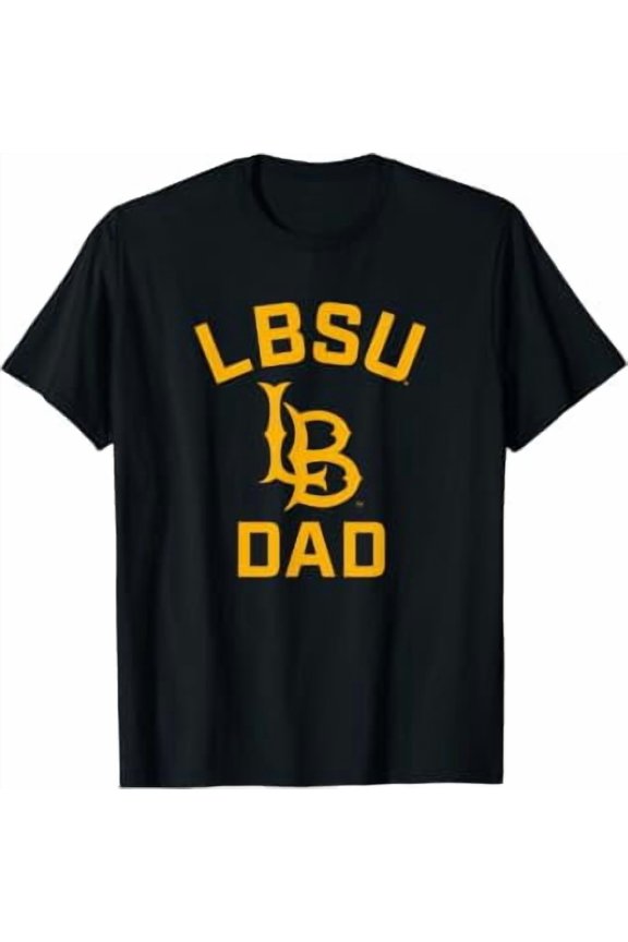 Cal State Long Beach CSULB Arched Dad T-Shirt