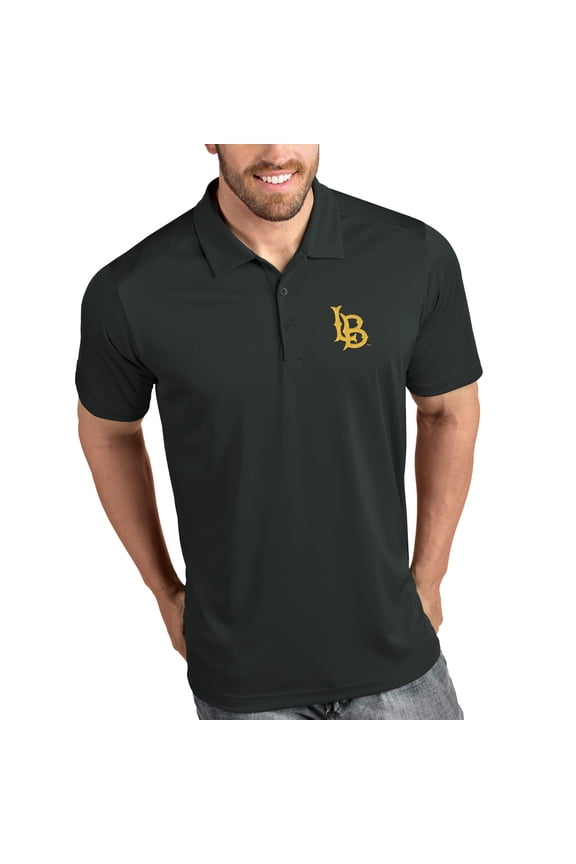 Cal State Long Beach The Beach Antigua Tribute Polo - Charcoal