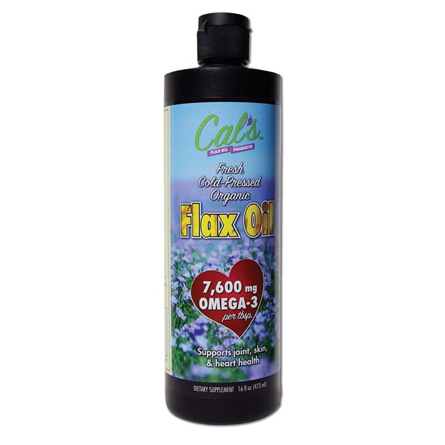 Cal's Flax Oil Omega3, 100 Pure Flaxseed Oil, for Skin, Joints, and
