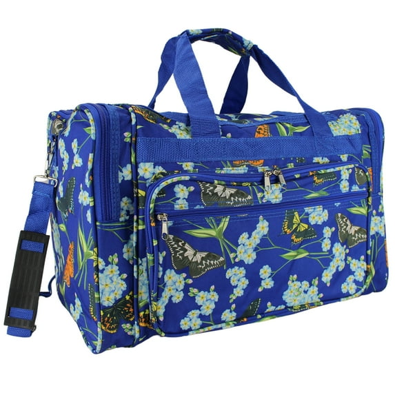 CalBags Animal Prints 19-inch Duffel Bag, Butterfly