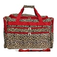 thumbnail image 1 of CalBags Animal Prints 19-inch Duffel Bag, Red Trim Leopard, 1 of 5