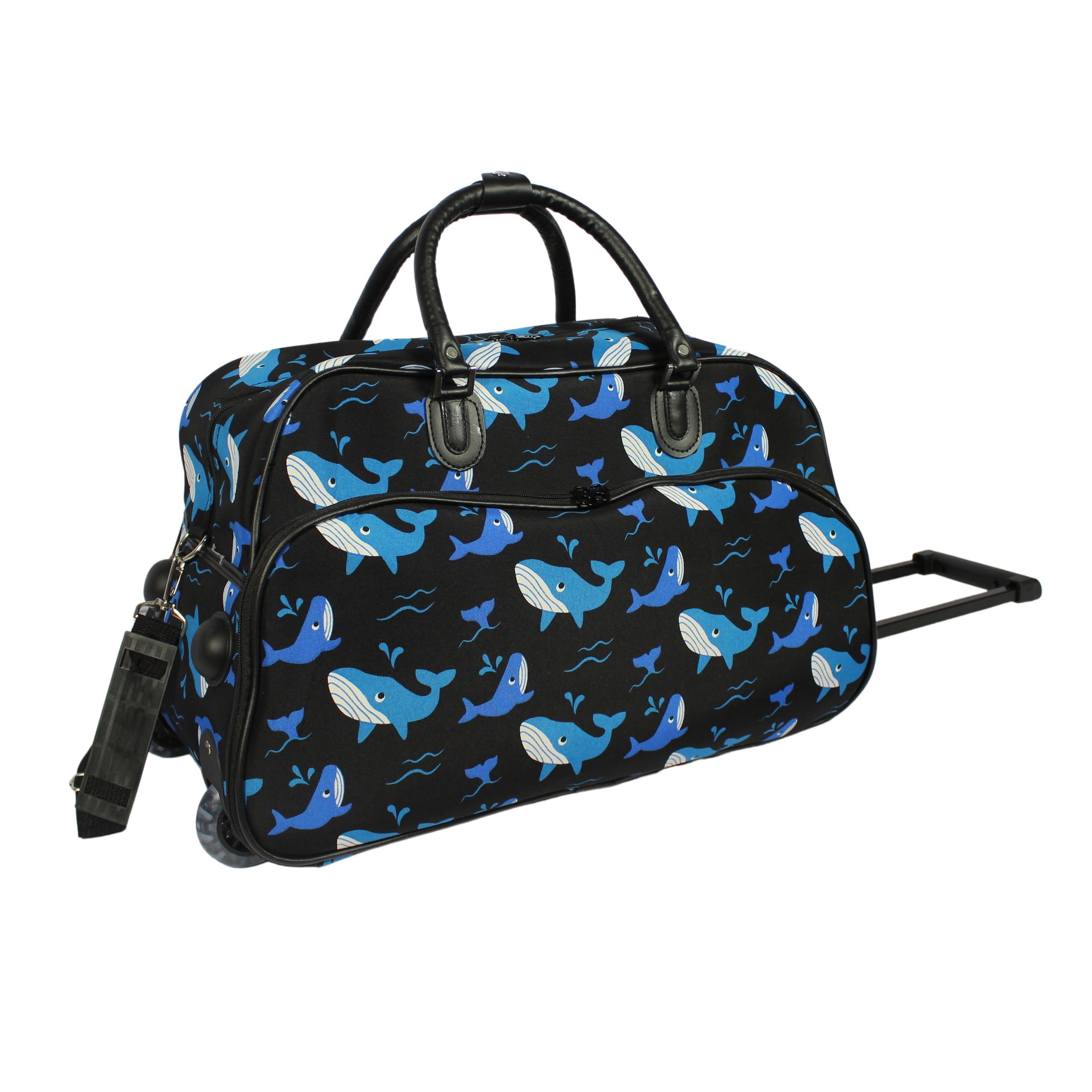 World Traveler Animal Prints 21-Inch Carry-On Rolling Duffel Bag