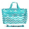 thumbnail image 1 of CalBags Chevron 19-inch Duffel Bag, Blue White, 1 of 5
