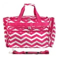 thumbnail image 1 of CalBags Chevron 19-inch Duffel Bag, Fuchsia White, 1 of 7