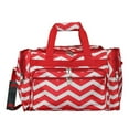 thumbnail image 1 of CalBags Chevron 19-inch Duffel Bag, Red White, 1 of 2