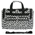 thumbnail image 1 of CalBags Classic Prints 16-inch Shoulder Carry-on Duffel Bag - Greek Key Black White, 1 of 4
