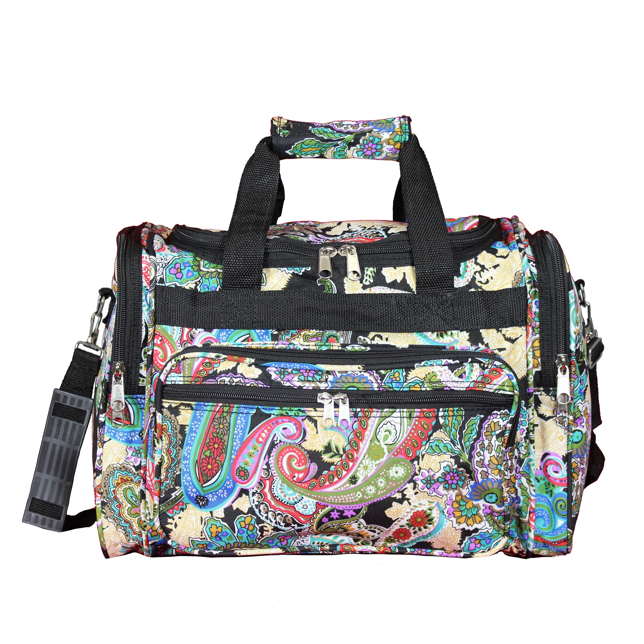 CalBags Classic Prints 16-inch Shoulder Carry-on Duffel Bag - Multi Paisley