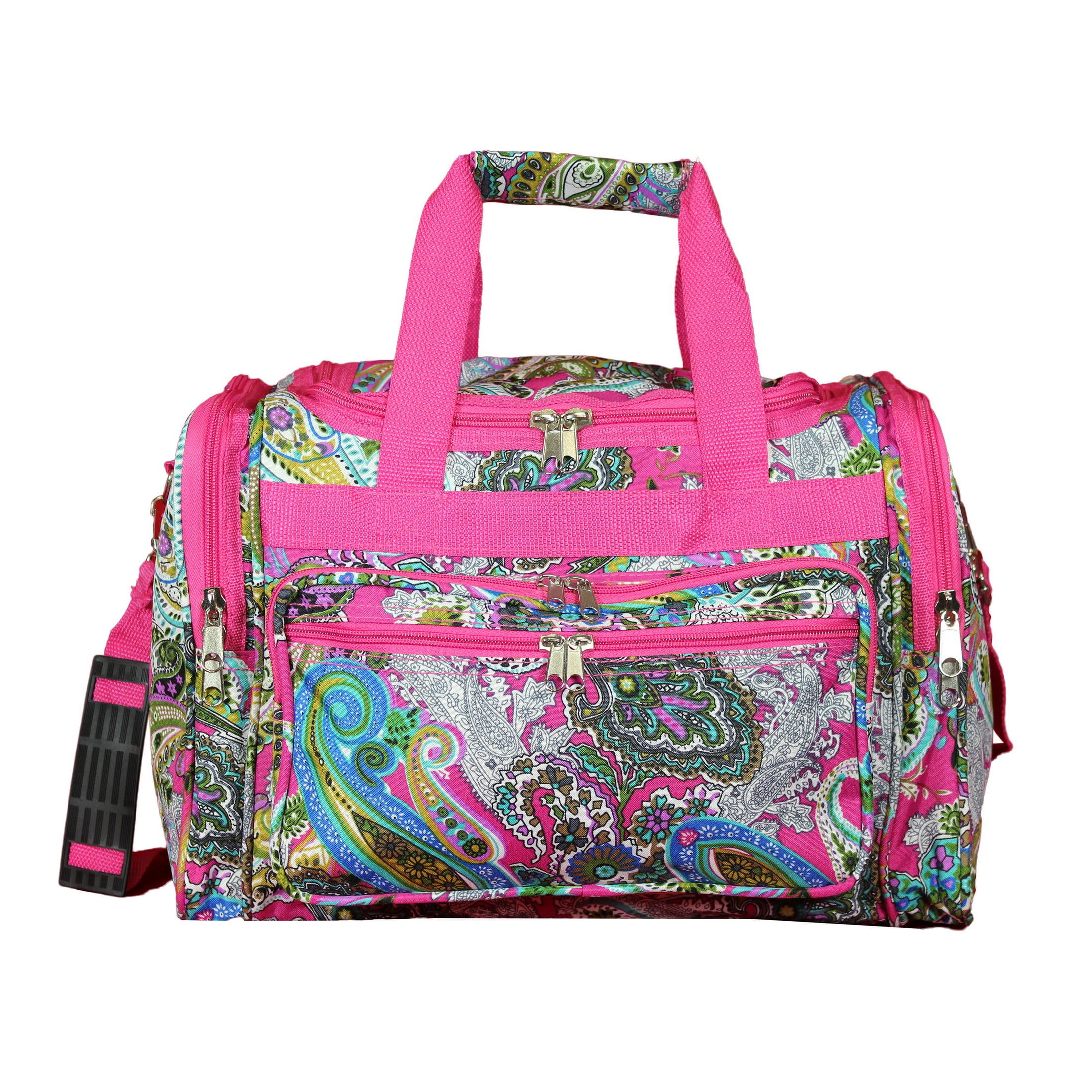 CalBags Classic Prints 19-inch Duffel Bag, Pink Multi Paisley