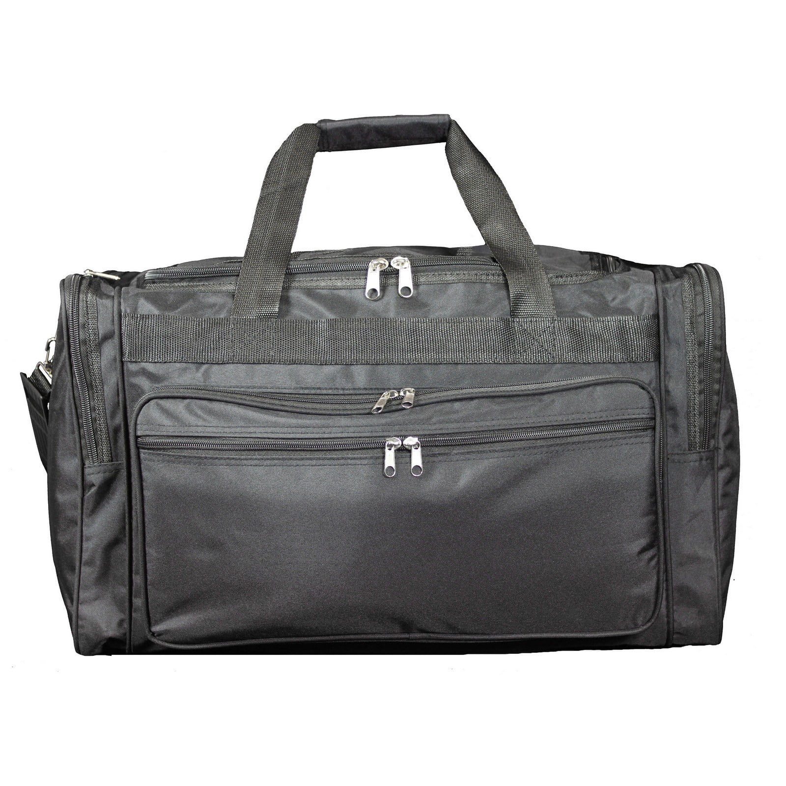 CalBags Classic Prints 22-Inch Carry-On Duffle Bag with Adjustable Shoulder Strap - Black