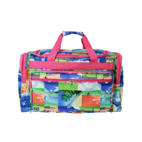 CalBags Classic Prints 22-Inch Carry-On Duffle Bag with Adjustable Shoulder Strap - Surf