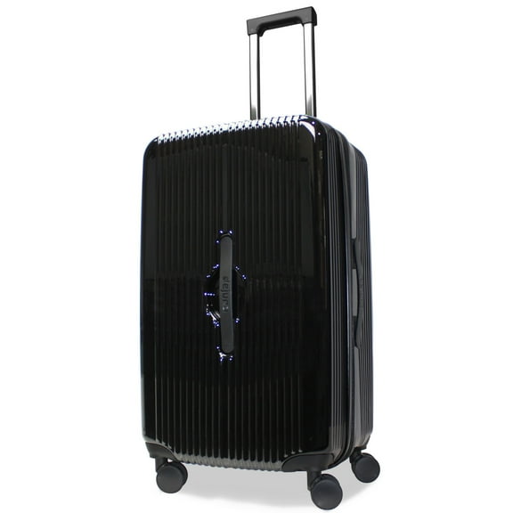 CalBags Dejuno Colossus 26-Inch Polycarbonate Lightweight Hardside Expandable Spinner Luggage with TSA Lock and Front Handle - Black