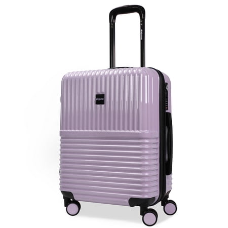 CalBags Dejuno Tonal 20-Inch Carry-On Polycarbonate Lightweight Hardside Expandable Spinner Luggage Suitcase with TSA Lock - Lavender