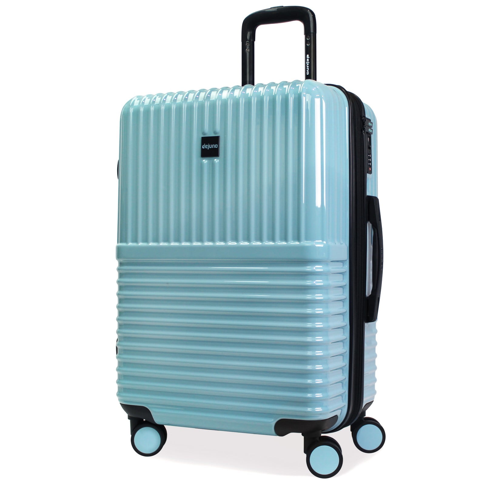 CalBags Dejuno Tonal 24 Inch Polycarbonate Lightweight Hardside Expandable Spinner Luggage with TSA Lock Glacier Walmart