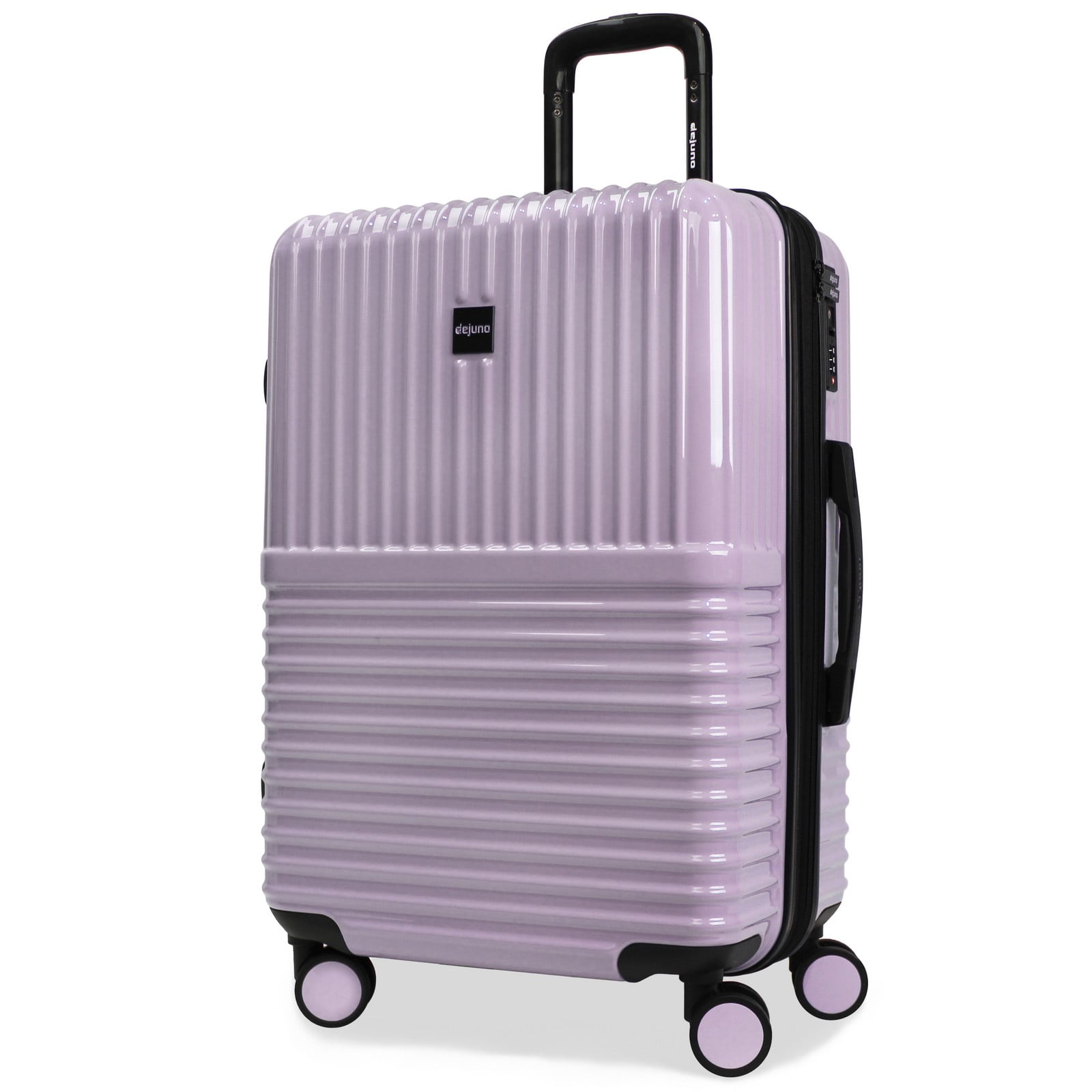 CalBags Dejuno Tonal 24-Inch Polycarbonate Lightweight Hardside Expandable Spinner Luggage with TSA Lock - Lavender