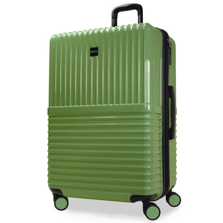 CalBags Dejuno Tonal 28-Inch Polycarbonate Lightweight Hardside Expandable Spinner Luggage Suitcase with TSA Lock - Matcha