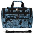 thumbnail image 1 of CalBags Classic Prints 16-inch Shoulder Carry-on Duffel Bag - Black Blue Paisley, 1 of 5
