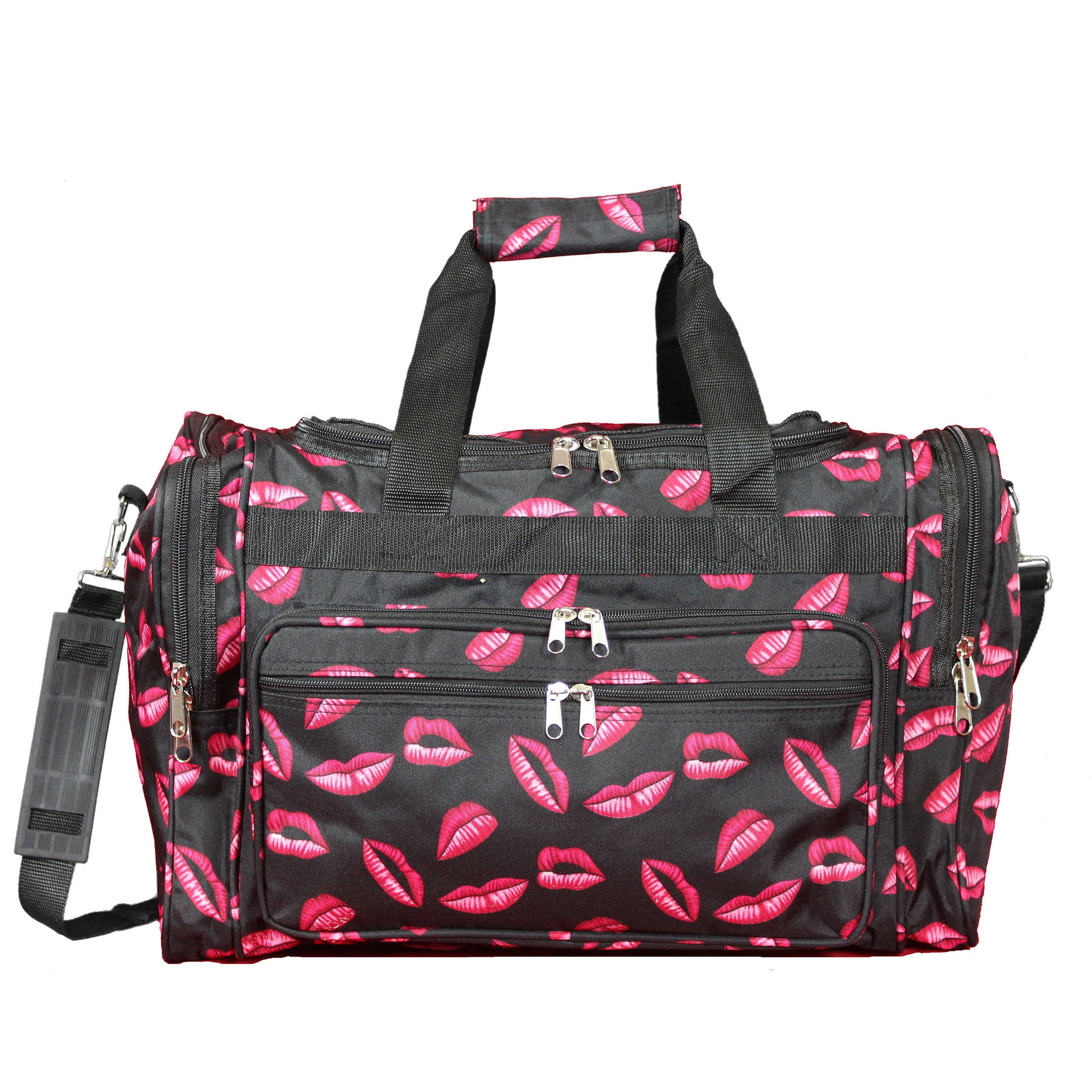 CalBags Fashion Prints 19-inch Duffel Bag, Hot Lips