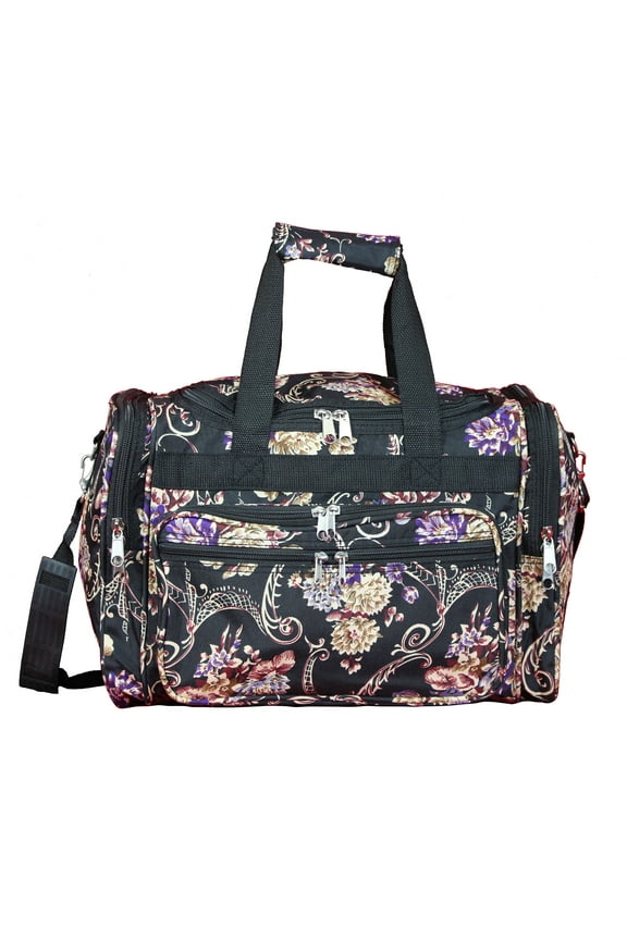 Floral Prints 16-inch Shoulder Carry-on Duffel Bag - Classic Floral
