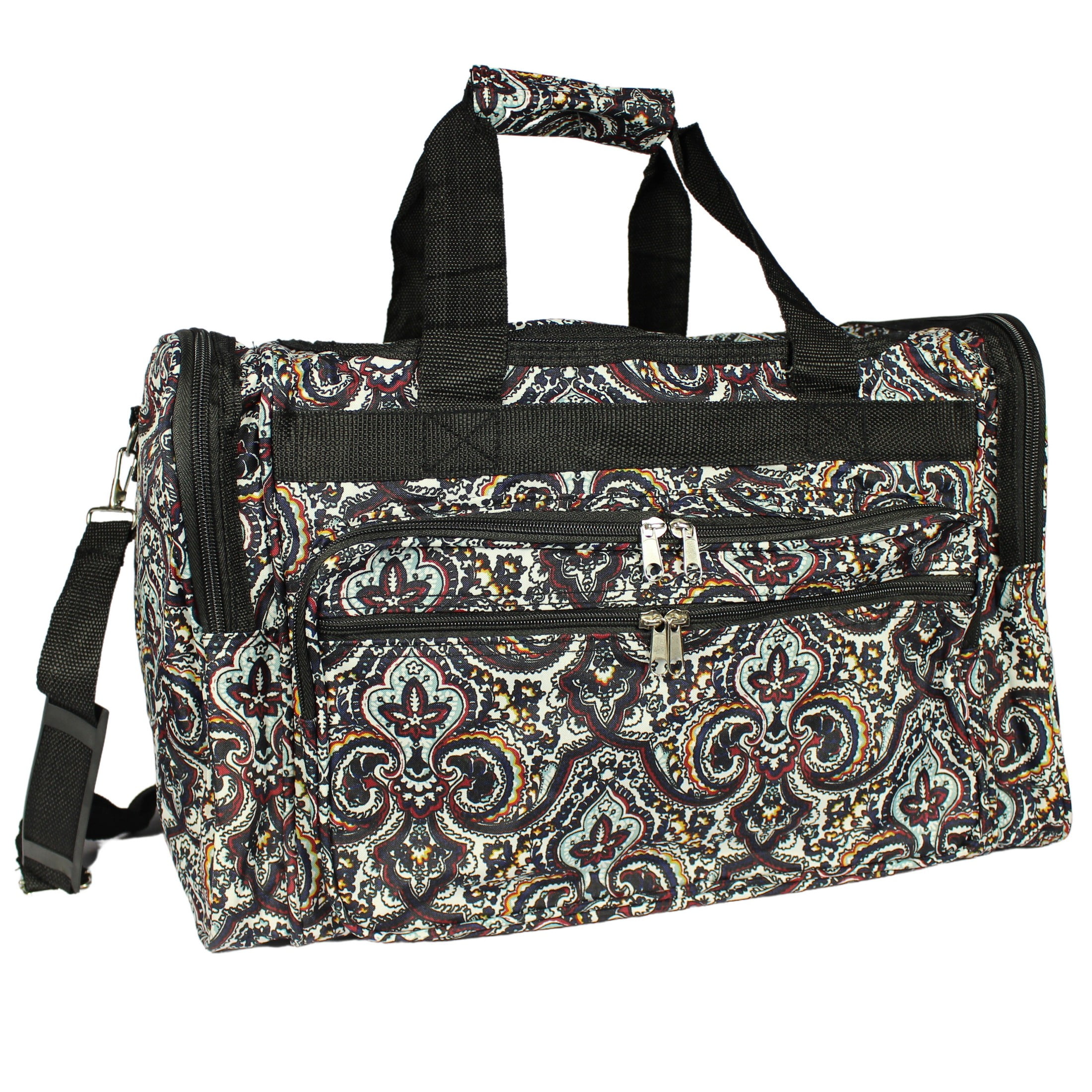 CalBags Floral Prints 19-inch Duffel Bag, New Paisley