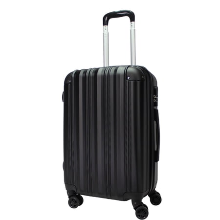 CalBags Kemyer Quest 20-Inch Carry-On Hardside Lightweight Expandable Spinner Suitcase Luggage - Black