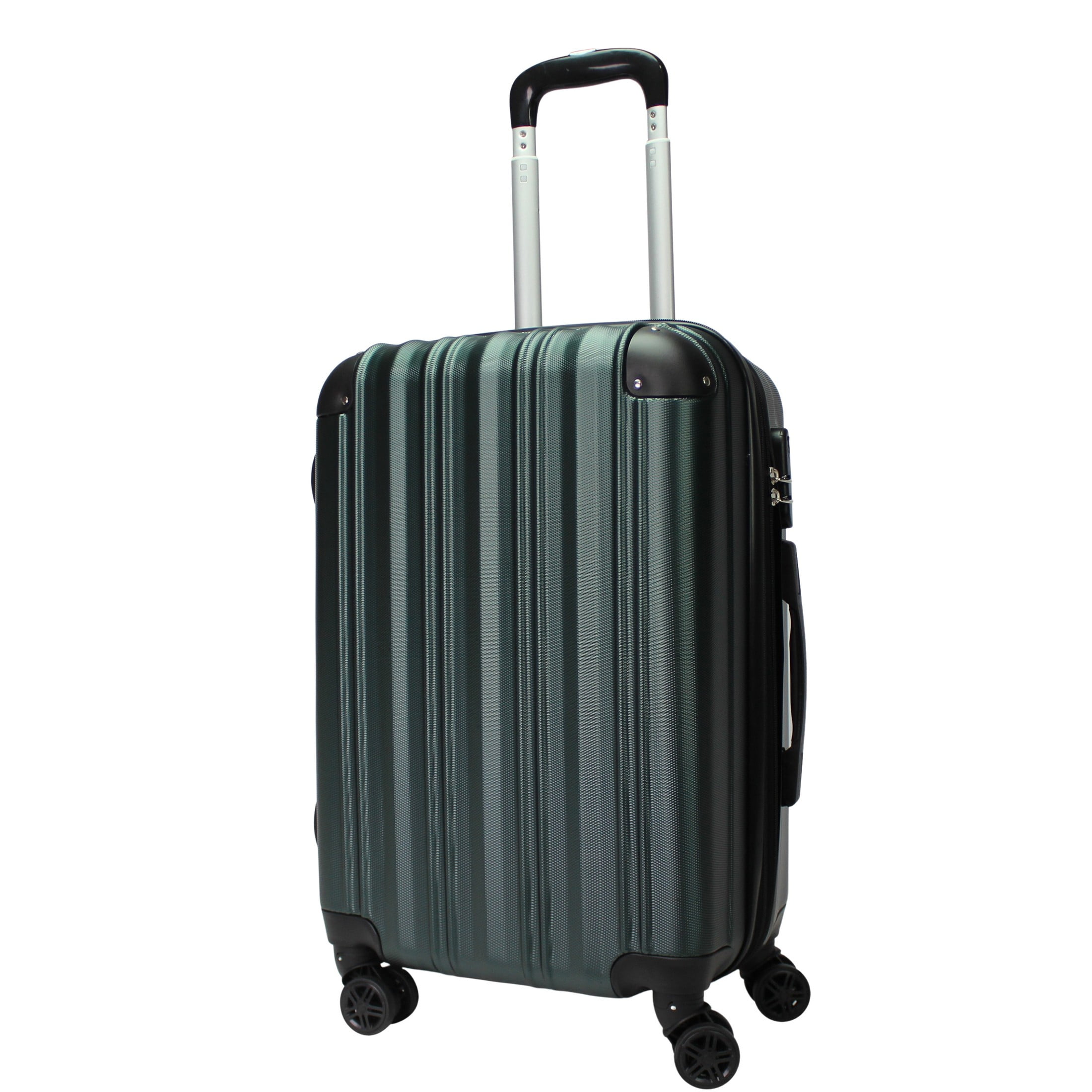 CalBags Kemyer Quest 20-Inch Carry-On Hardside Lightweight Expandable Spinner Suitcase Luggage - British Green