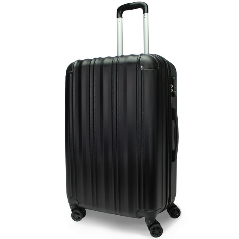 CalBags Kemyer Quest 25 Inch Hardside Lightweight Expandable Spinner Suitcase Luggage Black Walmart