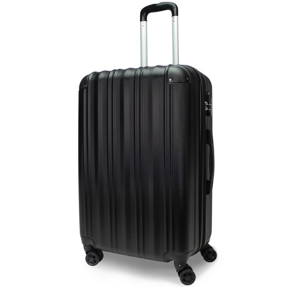 CalBags Kemyer Quest 25-Inch Hardside Lightweight Expandable Spinner Suitcase Luggage - Black