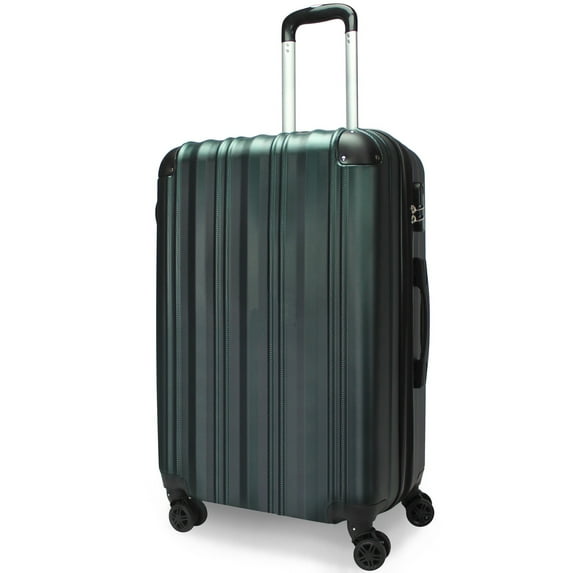 CalBags Kemyer Quest 25-Inch Hardside Lightweight Expandable Spinner Suitcase Luggage - British Green