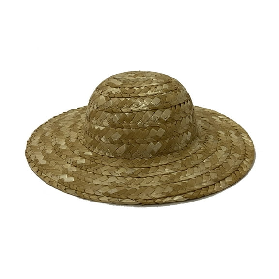 CalCastle Craft 1 Pc Straw Hat Many SizesMiniature to Large Brim to Brim (8")